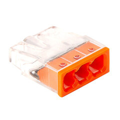 Клемма на 3 провода КМ 2273-203 0,5-2,5 кв.мм самозажимная без пасты (6 шт.) (ЦБ-00021633/5110) - фото 5