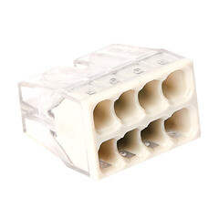 Клемма на 8 проводов КМ 2273-208 0,5-2,5 кв.мм самозажимная без пасты (6 шт.) (ЦБ-00021638/5116) - фото 5