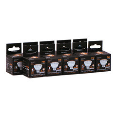 Лампа светодиодная Gauss GU5.3 3000К 7 Вт 600 Лм 150-265 В рефлектор MR16 (10 шт.) - фото 5