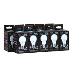 Лампа светодиодная Gauss E27 4100К 12 Вт 1200 Лм 150-265 В груша A60 матовая (10 шт.) - фото 6