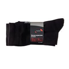 Носки мужские Hesler гребенная пряжа 41-43 черные (3 пары) - фото 2