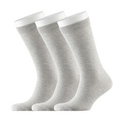 Носки мужские Hesler гребенная пряжа 44-46 серые (3 пары) - фото 1