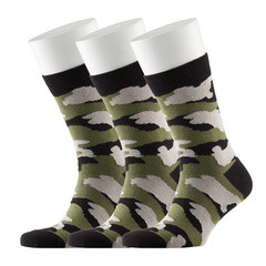 Изображение товара Носки мужские Hesler кардная пряжа 41-43 камуфляж (3 пары)