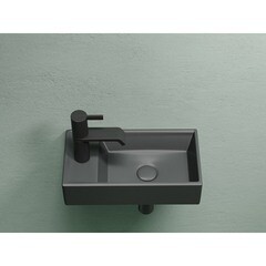 Раковина Ceramicanova Element 40 см подвесная темный антрацит (CN6051RMDH) - фото 3