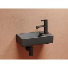 Раковина Ceramicanova Element 40 см подвесная темный антрацит (CN6051LMDH) - фото 10