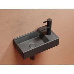 Раковина Ceramicanova Element 40 см подвесная темный антрацит (CN6051LMDH) - фото 8