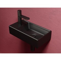 Раковина Ceramicanova Element 40 см подвесная черная матовая (CN6051RMB) - фото 3