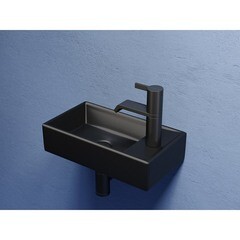 Раковина Ceramicanova Element 40 см подвесная черная матовая (CN6051LMB) - фото 9