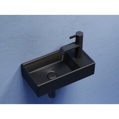 Раковина Ceramicanova Element 40 см подвесная черная матовая (CN6051LMB) - фото 8