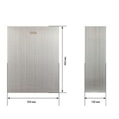 Контейнер для мусора BXG TCW-24LA 24 л нержавеющая сталь хром настенный - фото 2