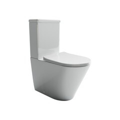 Унитаз-компакт Ceramicanova Highlight Rimless безободковый с универсальным выпуском с сиденьем дюропласт микролифт белый (CN1802) - фото 1