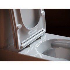 Унитаз-компакт Ceramicanova Alfa Rimless безободковый с универсальным выпуском с сиденьем дюропласт микролифт белый (CN9002) - фото 4