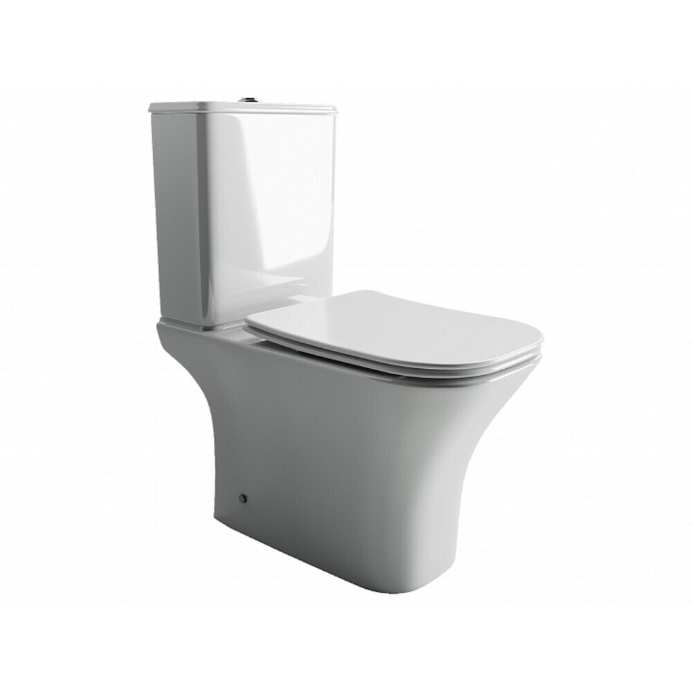 

Унитаз-компакт Ceramicanova Alfa Rimless безободковый с универсальным выпуском с сиденьем дюропласт микролифт белый (CN9002)