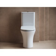 Унитаз-компакт Ceramicanova Fortuna Rimless безободковый с универсальным выпуском с сиденьем дюропласт микролифт белый (CN9001) - фото 4