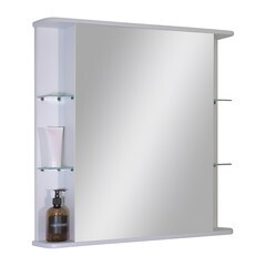 Зеркальный шкаф Continent Мондегу 80х80х15 см белый - фото 1