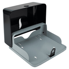 Диспенсер BXG PD-8025B для бумажных полотенец пластик черный (1750468) - фото 2