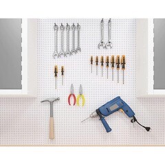 Панель МДФ белая перфорированная 2440х1220х6 мм Стильный Дом 2,977 кв.м (v532105) - фото 9