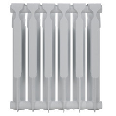 Радиатор биметаллический КМ 500 мм 6 секций 1" боковое подключение белый - фото 5
