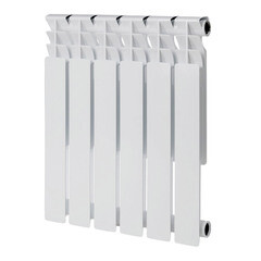 Изображение товара Радиатор биметаллический КМ 500 мм 6 секций 1" боковое подключение белый
