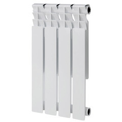 Изображение товара Радиатор биметаллический КМ 500 мм 4 секции 1" боковое подключение белый