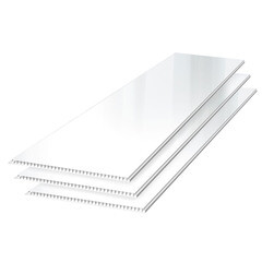 Панель ПВХ 250х3000х8 мм Кронапласт бесшовная глянцевая белая 0,75 кв.м - фото 1