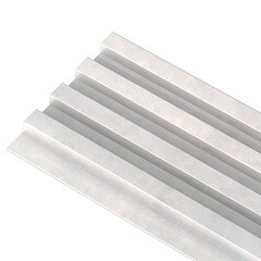 Реечная панель ПВХ 166х2900х24 мм Кронапласт Legno ламинированная бетон известковый 0,481 кв.м - фото 2