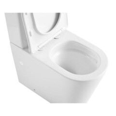 Унитаз-компакт Abber Bequem безободковый с горизонтальным выпуском с сиденьем дюропласт микролифт белый матовый (AC1112TMW) - фото 11
