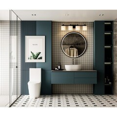 Унитаз-компакт Abber Bequem безободковый с горизонтальным выпуском с сиденьем дюропласт микролифт белый матовый (AC1112TMW) - фото 6