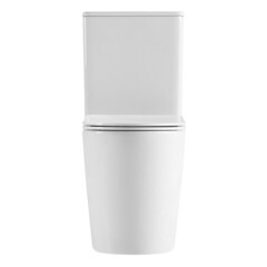 Унитаз-компакт Abber Bequem безободковый с горизонтальным выпуском с сиденьем дюропласт микролифт белый матовый (AC1112TMW) - фото 5