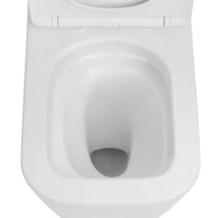 Унитаз-компакт Abber Rechteck безободковый с горизонтальным выпуском с сиденьем дюропласт микролифт белый матовый (AC1210TMW) - фото 7