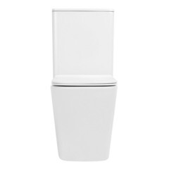 Унитаз-компакт Abber Rechteck безободковый с горизонтальным выпуском с сиденьем дюропласт микролифт белый матовый (AC1210TMW) - фото 8