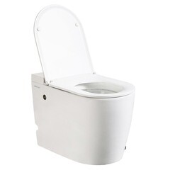 Унитаз напольный приставной Abber Bequem с сиденьем дюропласт микролифт с импульсным смывом (AC1114P) - фото 12