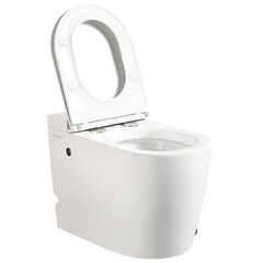 Унитаз напольный приставной Abber Bequem с сиденьем дюропласт микролифт с импульсным смывом (AC1114P) - фото 13