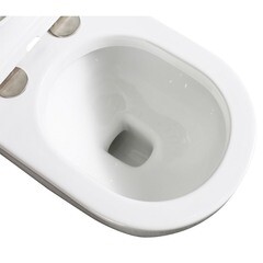 Унитаз напольный приставной Abber Bequem с сиденьем дюропласт микролифт с импульсным смывом (AC1114P) - фото 11