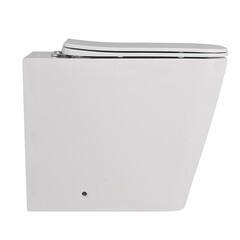 Унитаз напольный приставной Abber Rechteck с горизонтальным выпуском сиденье с микролифтом (AC1211) - фото 8