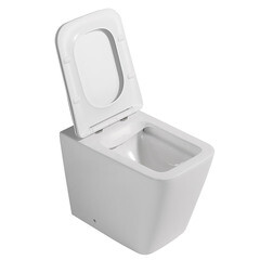 Унитаз напольный приставной Abber Rechteck с горизонтальным выпуском сиденье с микролифтом (AC1211) - фото 7