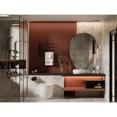 Унитаз напольный приставной Abber Bequem с горизонтальным выпуском сиденье с микролифтом (AC1111) - фото 8