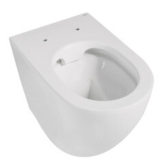 Унитаз напольный приставной Abber Bequem с горизонтальным выпуском сиденье с микролифтом (AC1111) - фото 6