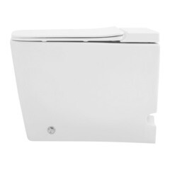 Унитаз напольный приставной Abber Rechteck с сиденьем дюропласт микролифт с импульсным смывом (AC1213P) - фото 10