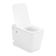 Унитаз напольный приставной Abber Rechteck с сиденьем дюропласт микролифт с импульсным смывом (AC1213P) - фото 9