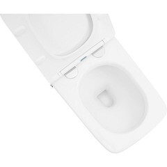 Унитаз напольный приставной Abber Rechteck с сиденьем дюропласт микролифт с импульсным смывом (AC1213P) - фото 8