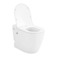 Унитаз напольный приставной Abber Bequem с сиденьем дюропласт микролифт с импульсным смывом (AC1115P) - фото 8