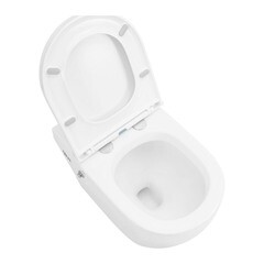 Унитаз напольный приставной Abber Bequem с сиденьем дюропласт микролифт с импульсным смывом (AC1115P) - фото 6