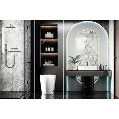 Унитаз-биде электронный Abber Bequem с сиденьем дюропласт микролифт с импульсным смывом (AC1116S) - фото 7