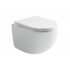 Унитаз подвесной Ceramicanova UP безободковый с сиденьем дюропласт микролифт смыв торнадо (CN4007)