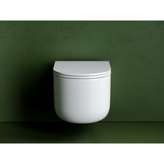 Унитаз подвесной Ceramicanova Ulma безободковый с сиденьем дюропласт микролифт смыв торнадо (CN4006T) - фото 9