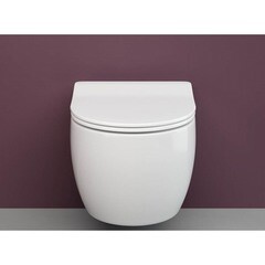 Унитаз подвесной Ceramicanova Play Rimless безободковый с сиденьем дюропласт микролифт (CN3001) - фото 8