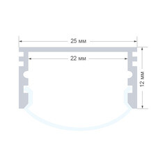 Профиль для светодиодной ленты Apeyron IP44 2 м прямой (08-14) - фото 6