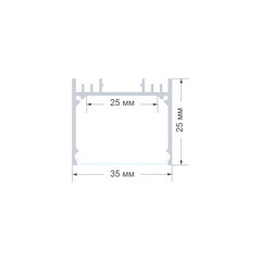 Профиль для светодиодной ленты Apeyron IP44 2 м прямой (08-23) - фото 6