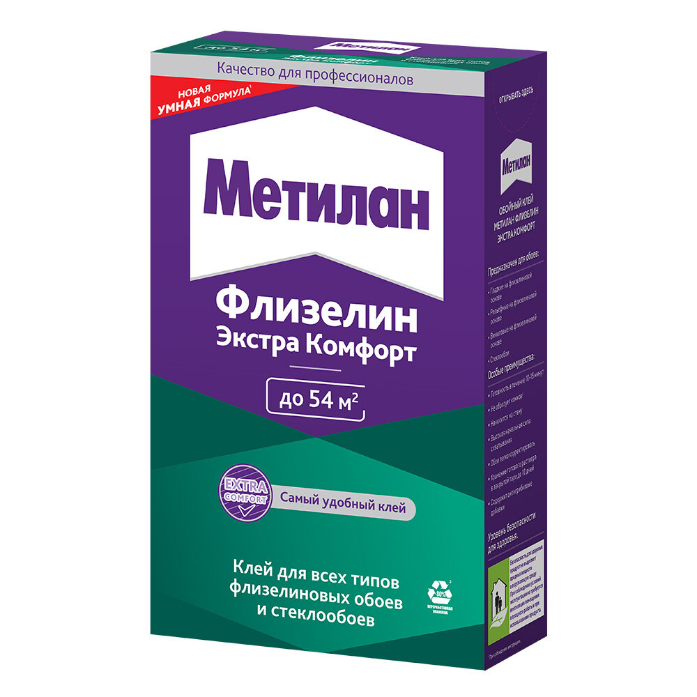 

Клей для флизелиновых обоев Метилан Флизелин Экстра Комфорт 300 г
